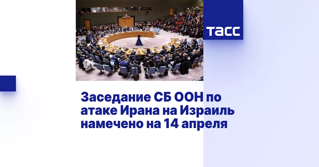 Заседание СБ ООН по атаке Ирана на Израиль намечено на 14 апреля