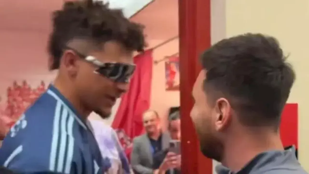 La increíble bienvenida que Patrick Mahomes le dio a Lionel Messi para jugar en su estadio