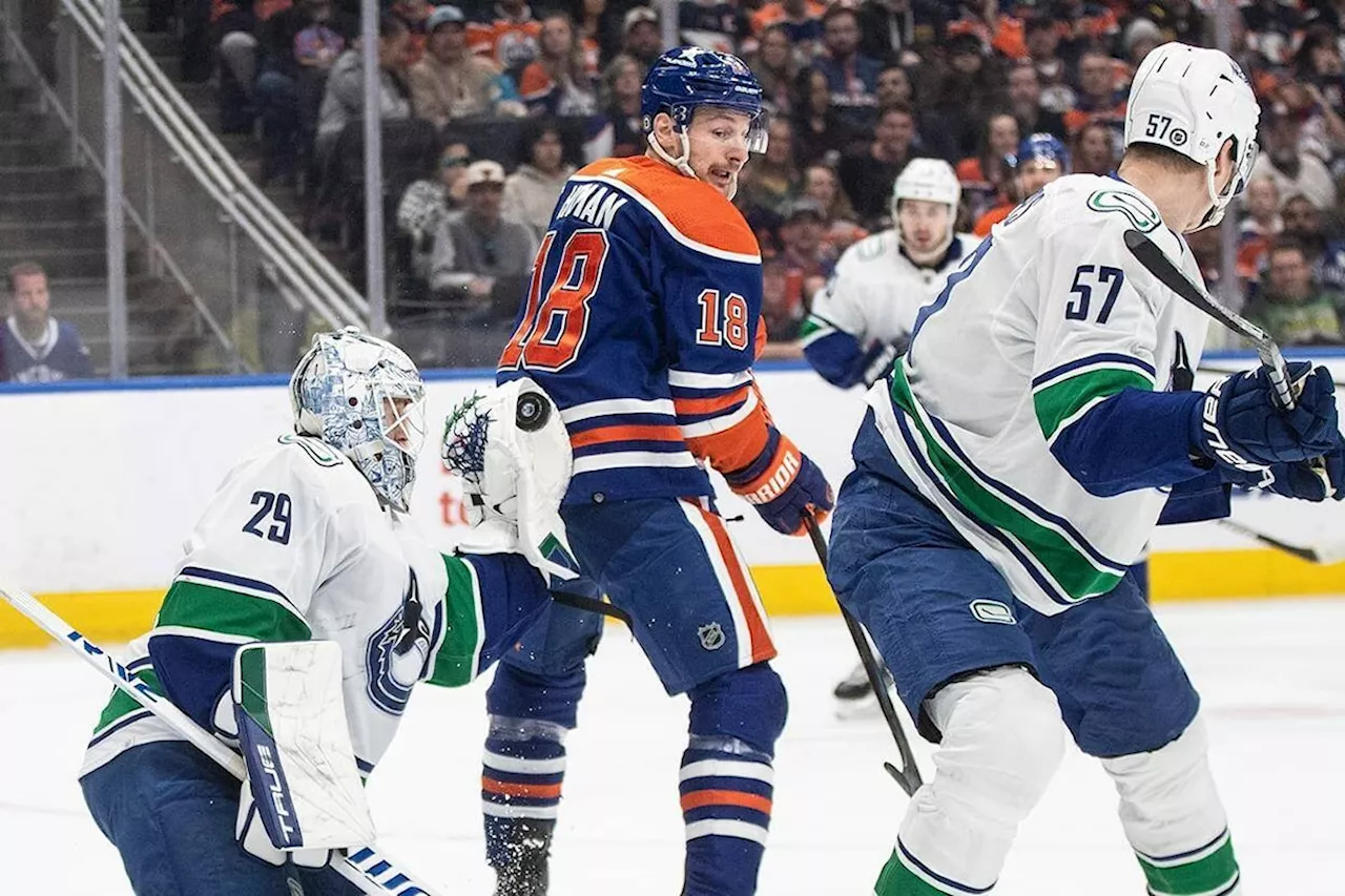 Canucks trip Oilers 3-1, move closer to clinching Pacific Division title