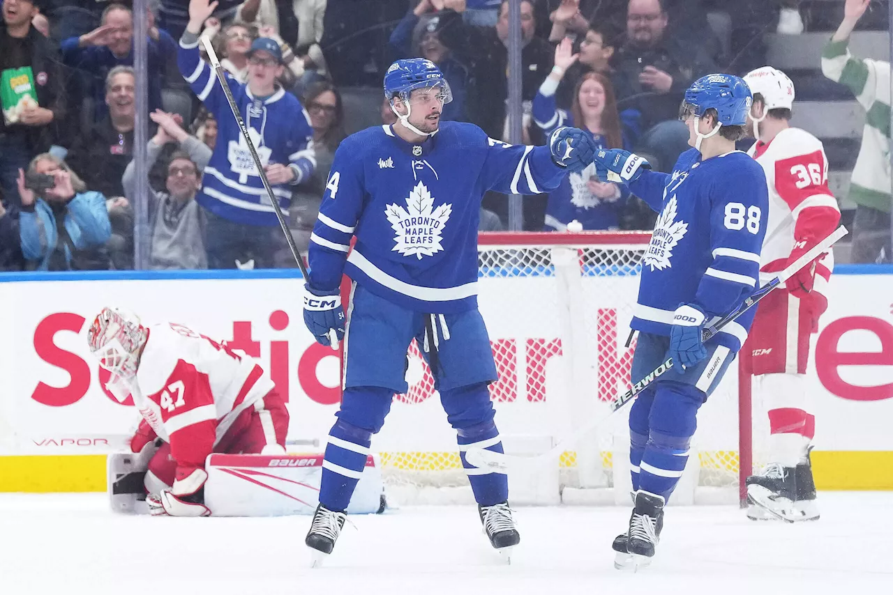 Maple Leafs’ Auston Matthews continues scoring dominance with goal No. 69