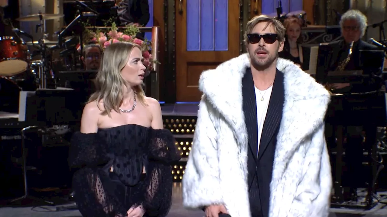 Emily Blunt Forces Ryan Gosling to Move on From Ken in Epic SNL Opening