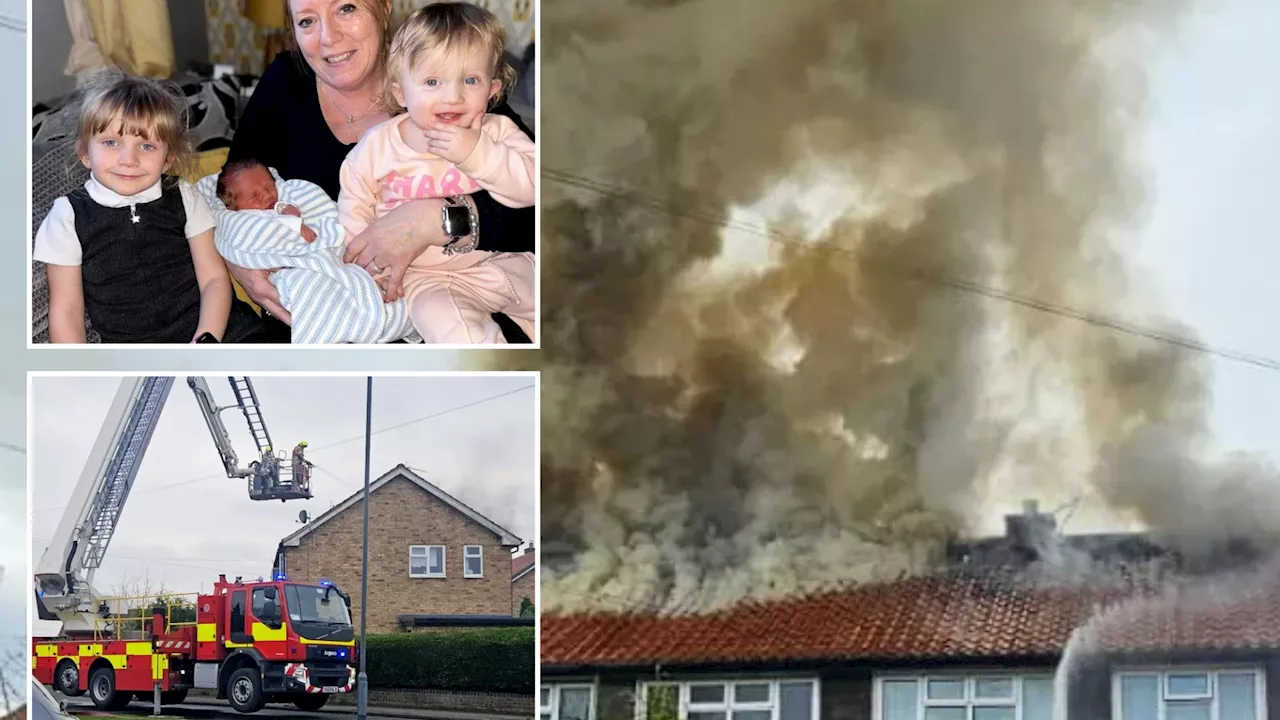 Hero schoolgirl, 6, runs into burning house to rescue her sleeping mum and babies from fire