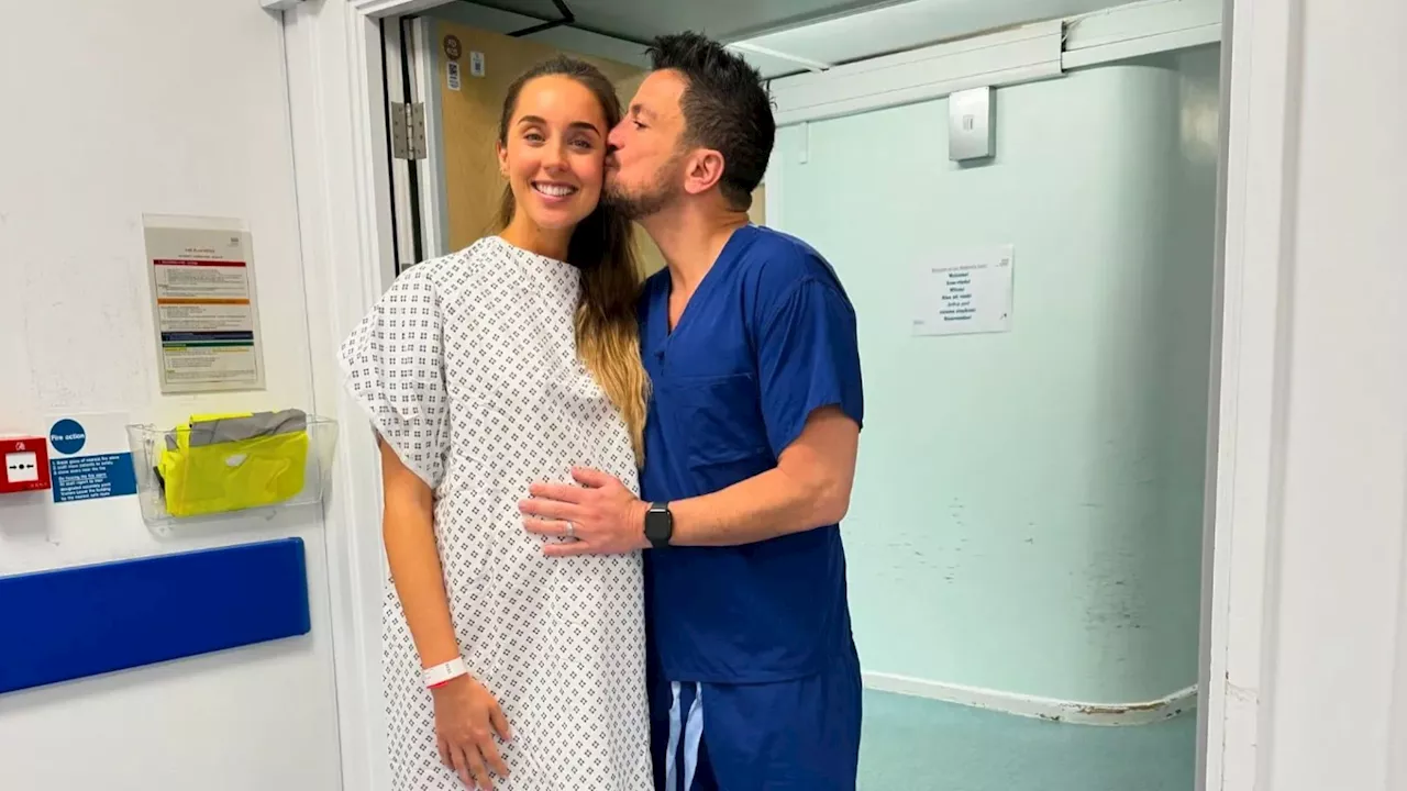 Peter Andre cradles newborn daughter in sweet new snap after welcoming third child with wife Emily...