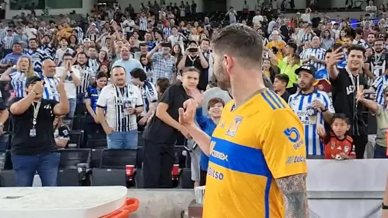 Gignac y fan de Rayados se enganchan tras el Clásico Regio