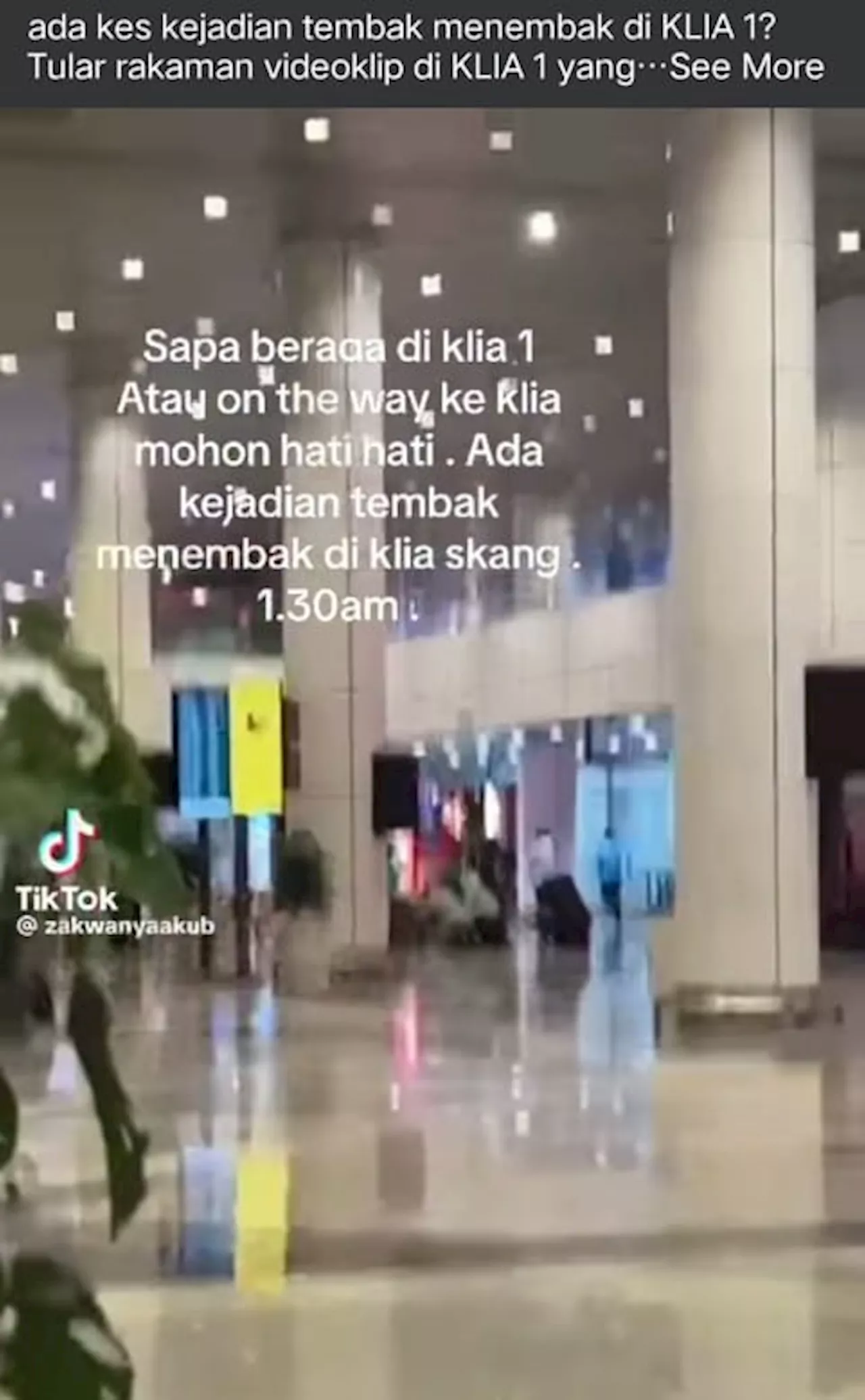 Lelaki sasar tembak isteri di KLIA, terkena pengawal peribadi