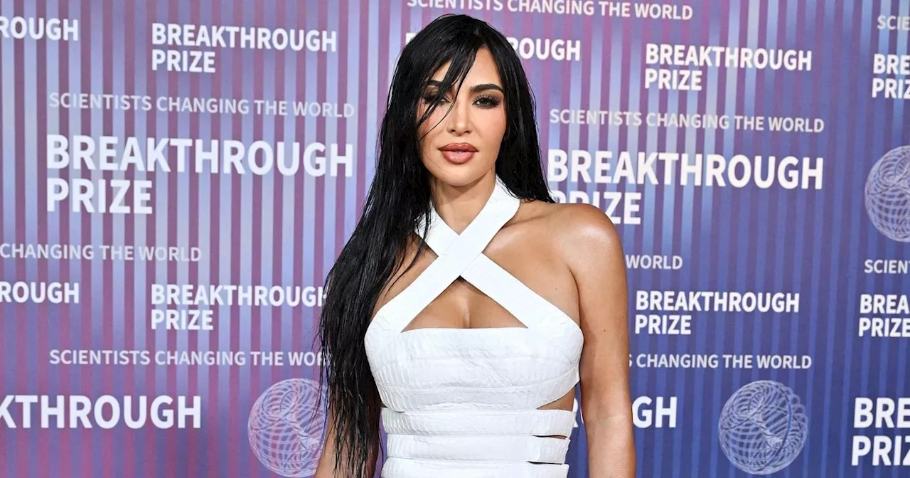 Kim Kardashian Stuns in All-White Look at Breakthrough Prize Ceremony