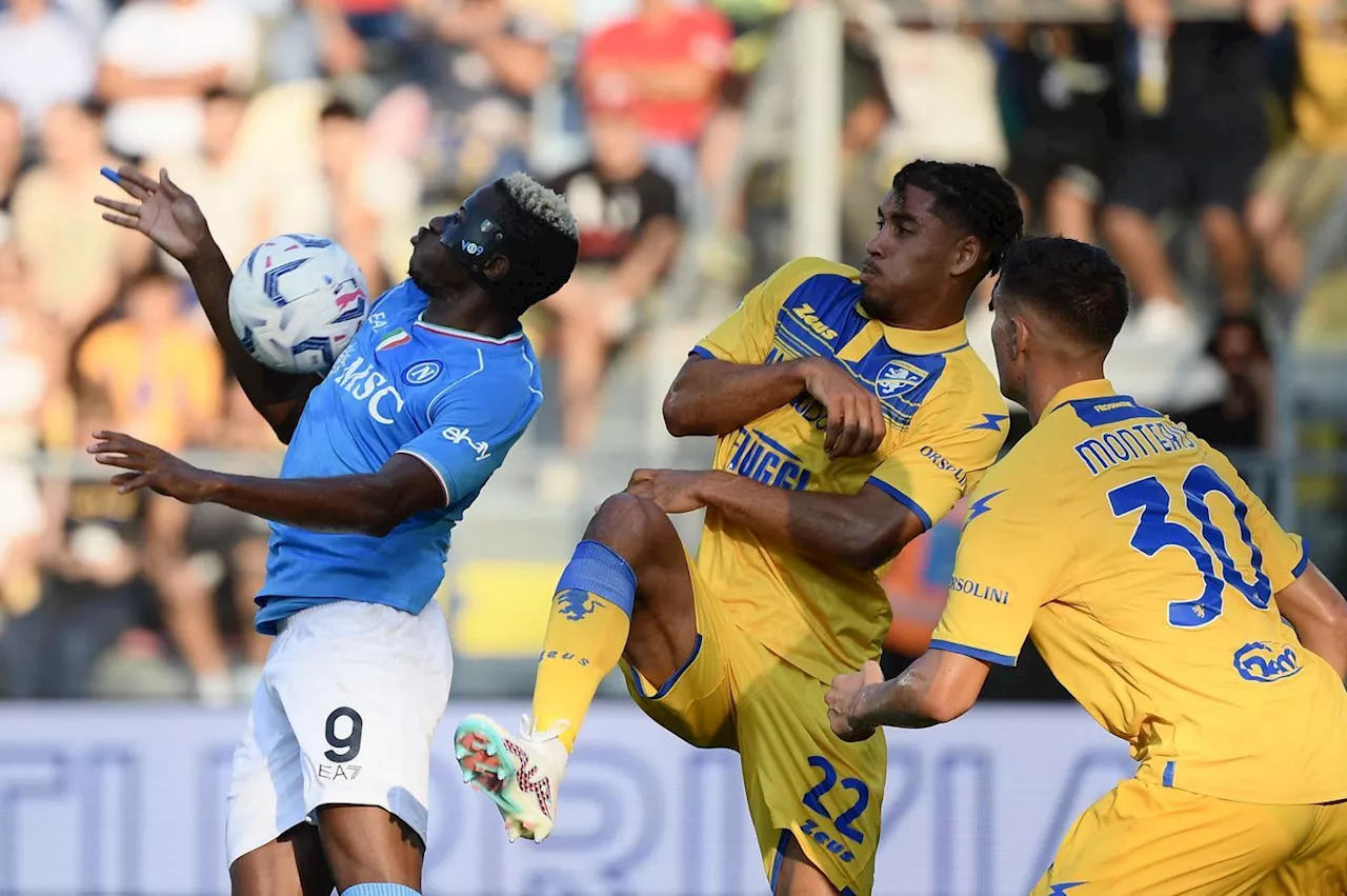 Serie A: Osimhen on target but not enough as Napoli slip at Frosinone