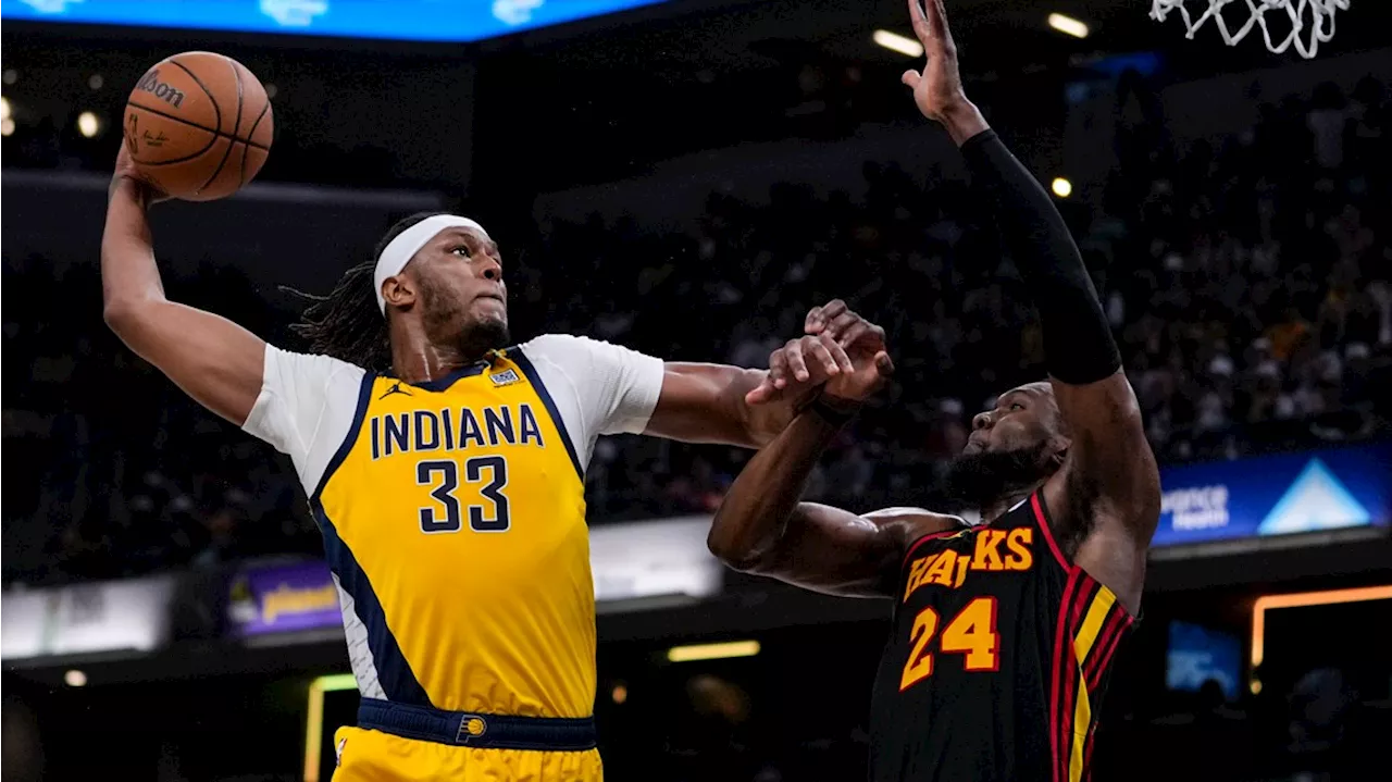 Myles Turner scores 31, Pacers avoid play-in tournament with 157-115 rout of Hawks