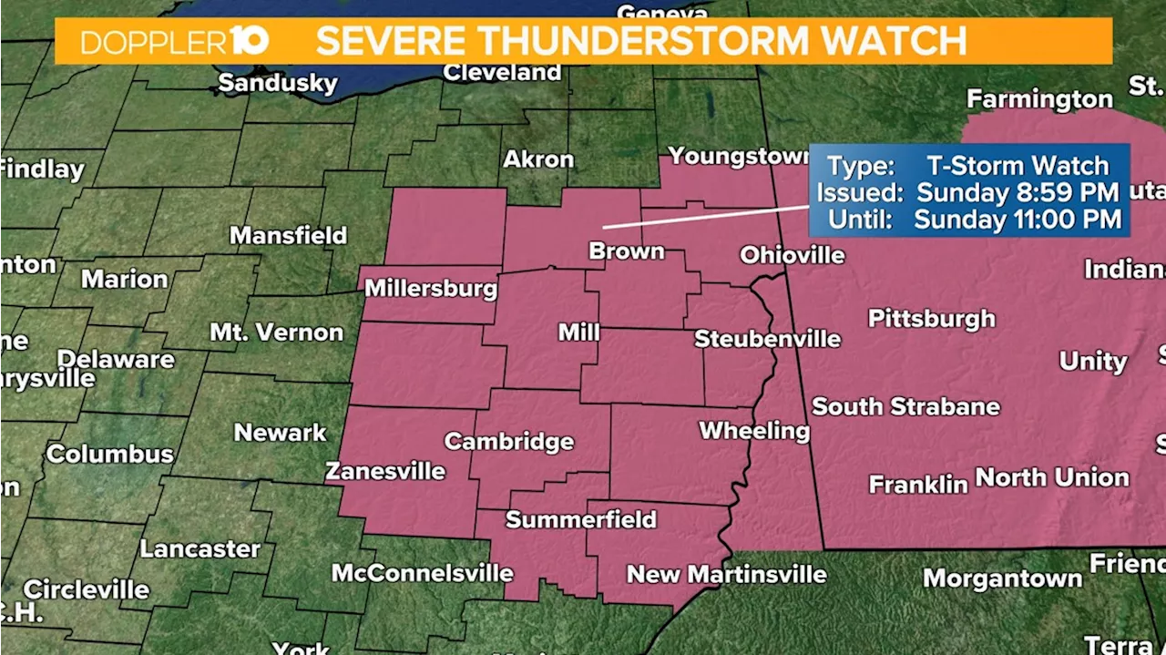 Round of storms could bring strong winds, heavy rain to parts of central Ohio Sunday night