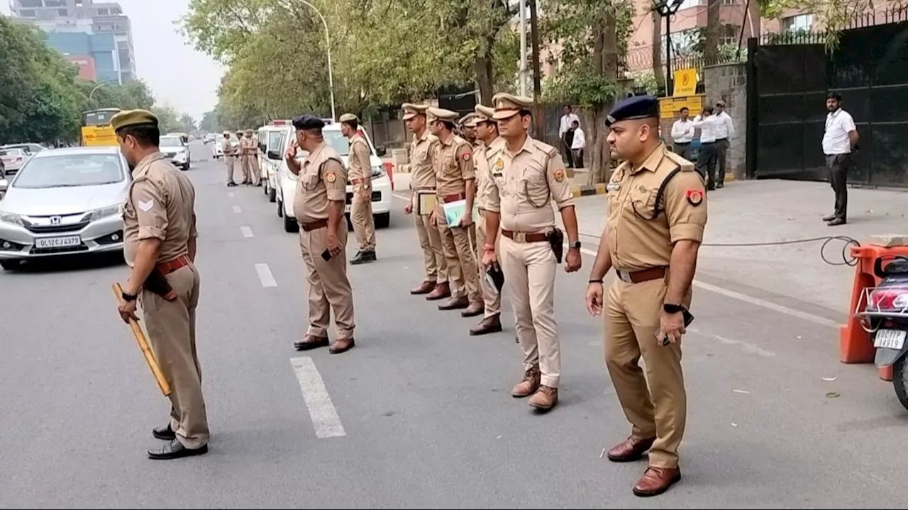 जहां फॉर्च्यूनर से निकालकर युवक को पीटा गया था, वहां पुलिस ने चलाया सुरक्षा अभियान