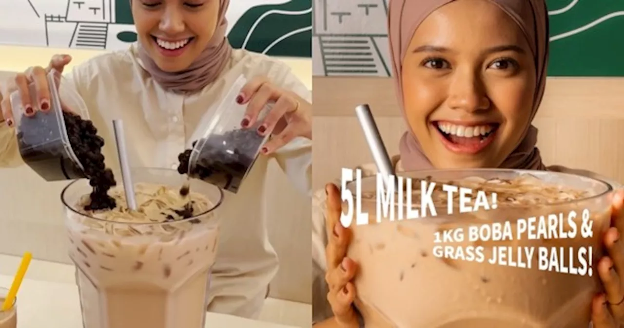 Restaurant in Bugis offers 5-litre bubble milk tea for $28.80