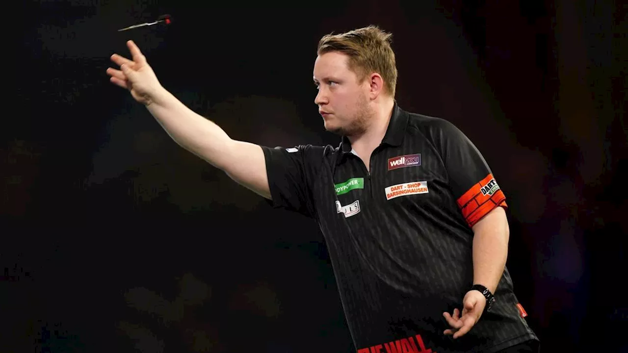 'Werde weiter weinen': Schindler deutscher Darts-Primus