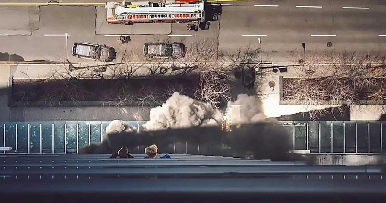 Condo resident captures terrifying view from above Toronto high-rise fire