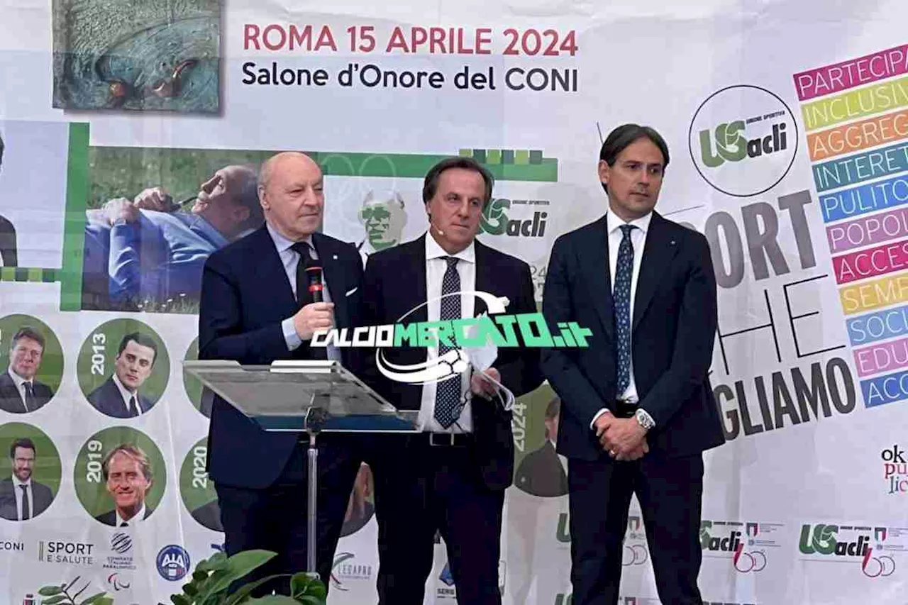 Marotta parla del futuro dell'Inter al Premio Bearzot