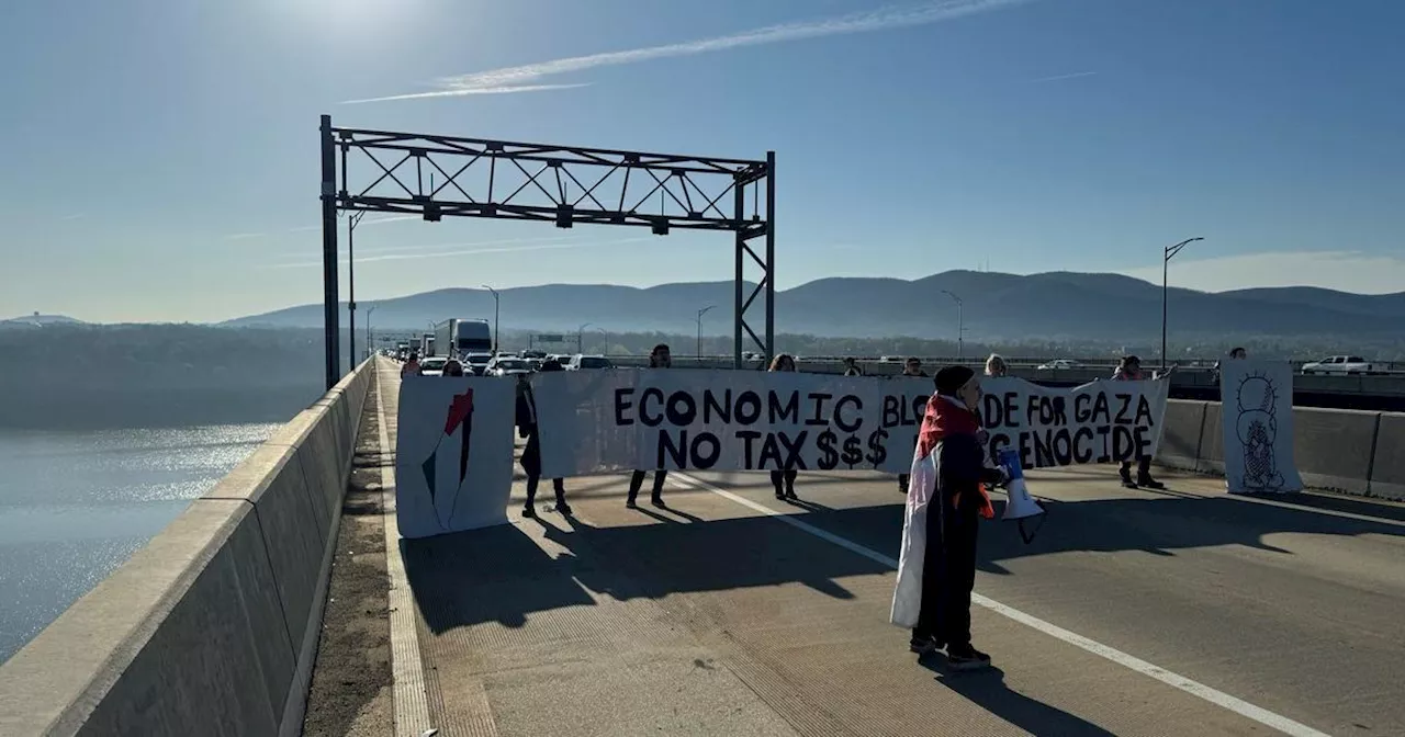 Pro-Palestinian protesters block Newburgh-Beacon Bridge