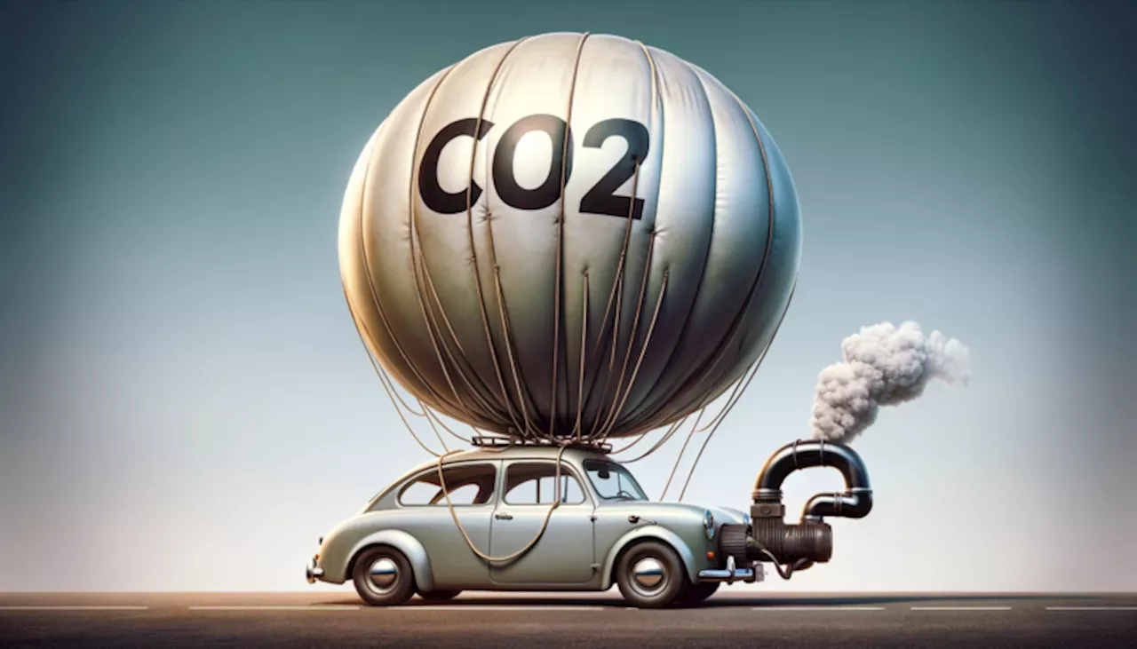 ChatGPT & DALL-E Generated Satirical Image Highlights Impracticality of Capturing CO2 from Moving Vehicles