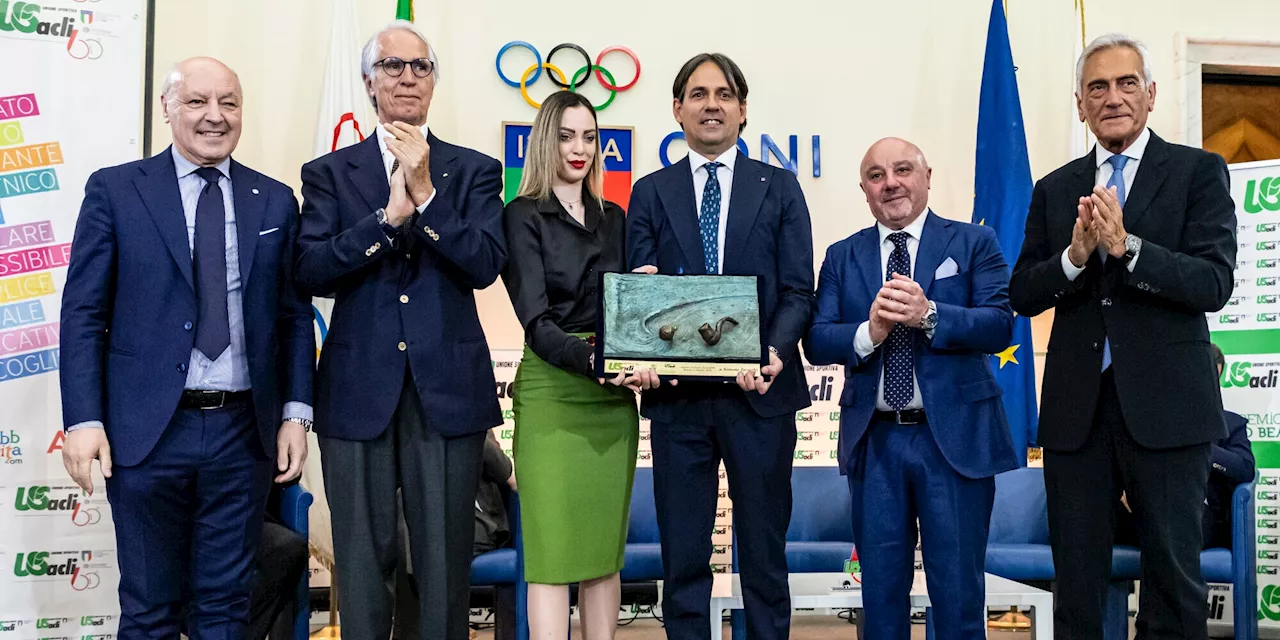 Inzaghi riceve il premio Enzo Bearzot: 'Grazie a chi mi ha permesso di essere qui'