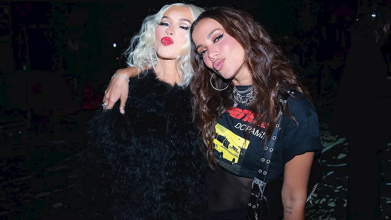 Christina Aguilera celebrates fiance Matthew Rutler's 39th birthday in Las Vegas with friends Anitta...