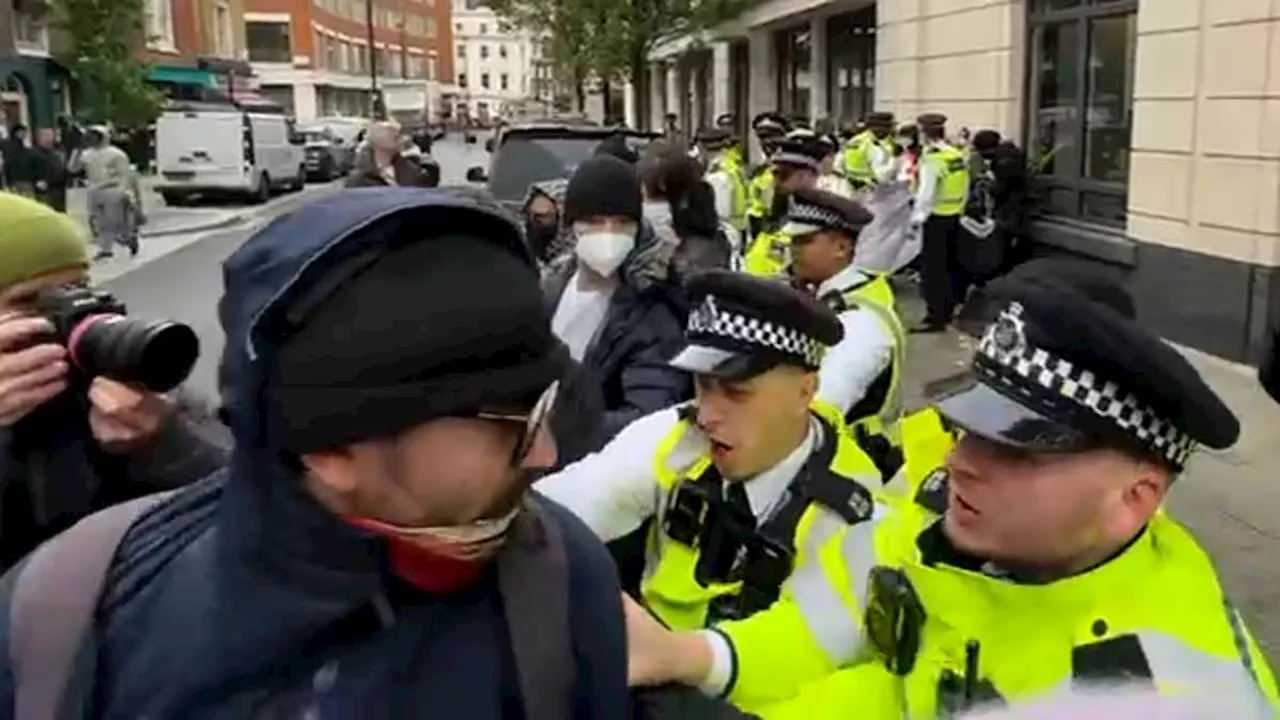 Pro-Palestine demonstrators clash with police in London and Kent