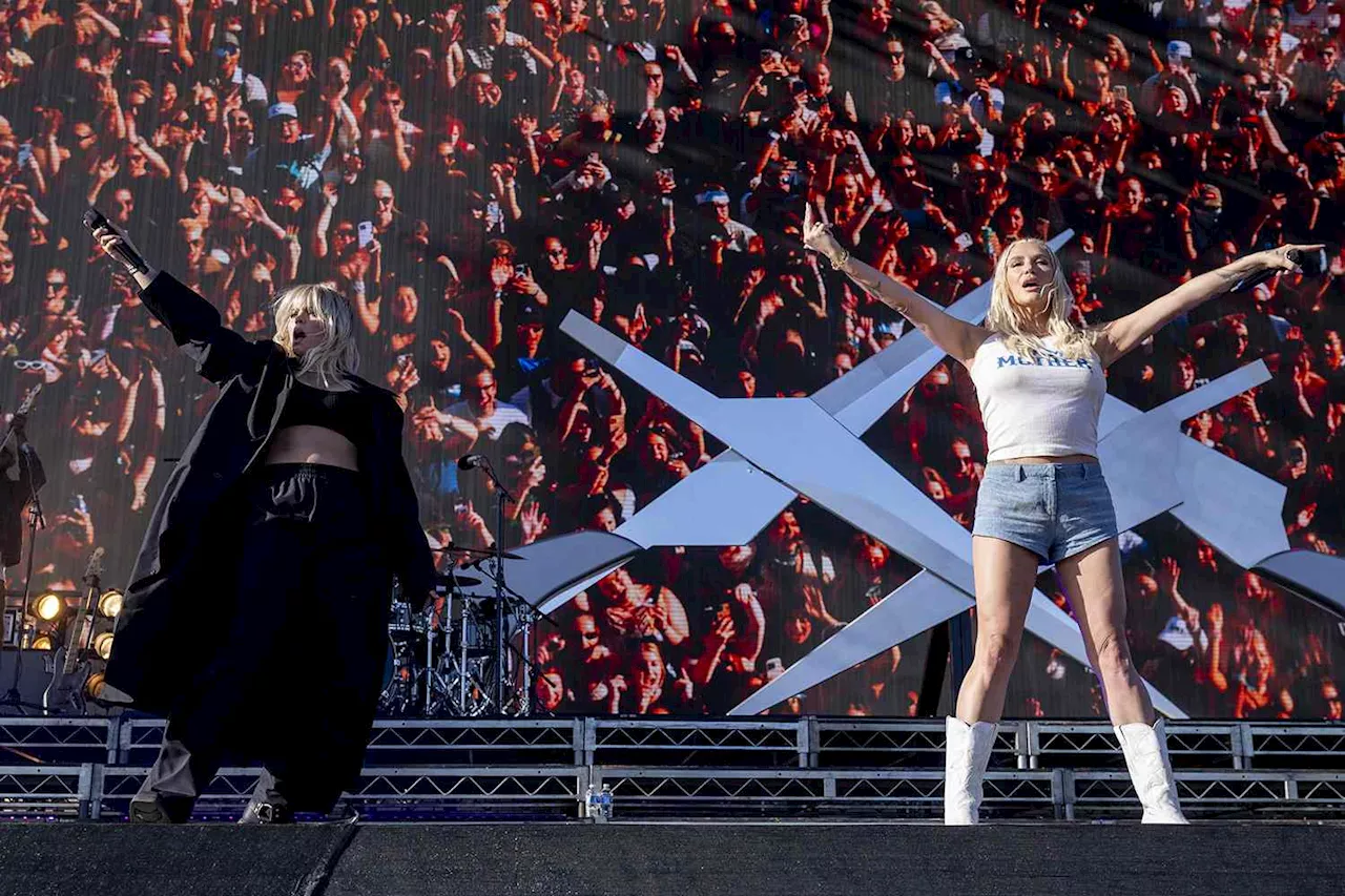 Kesha updates 'TiK ToK' lyrics to 'F--- P. Diddy' during surprise Coachella duet with Reneé Rapp