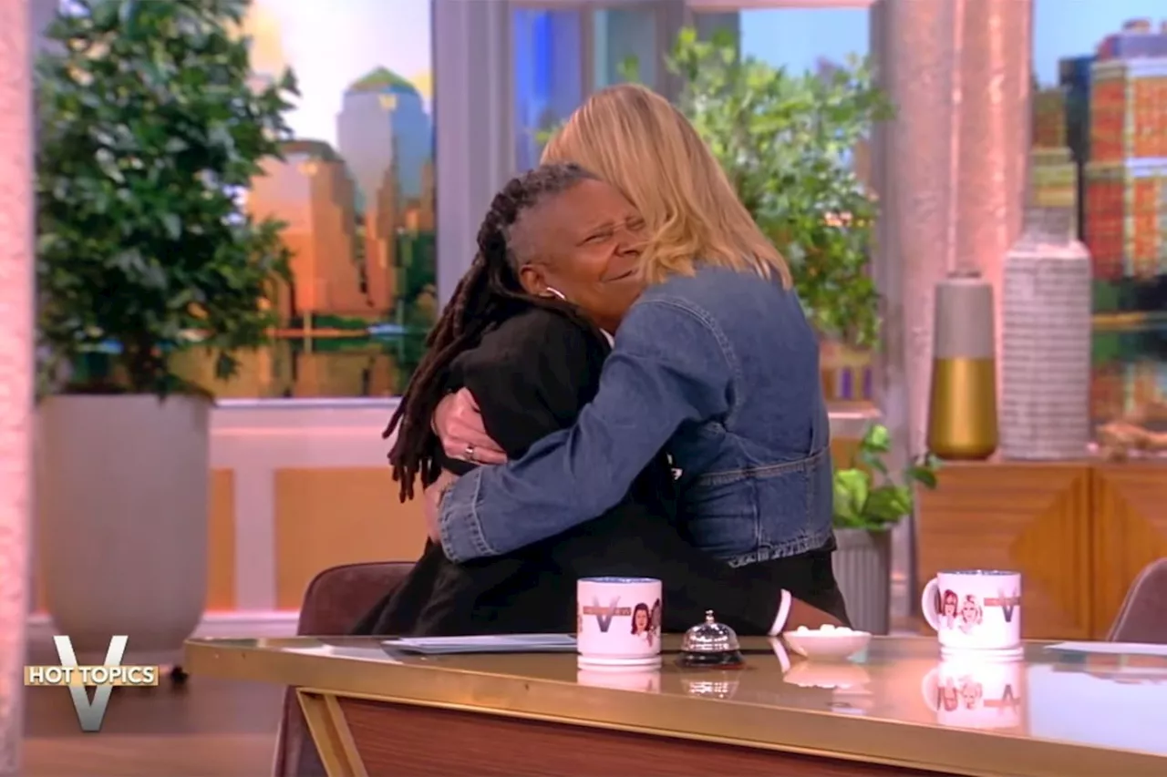 Whoopi Goldberg goes limp as The View cohost hugs her: 'It's my love language'