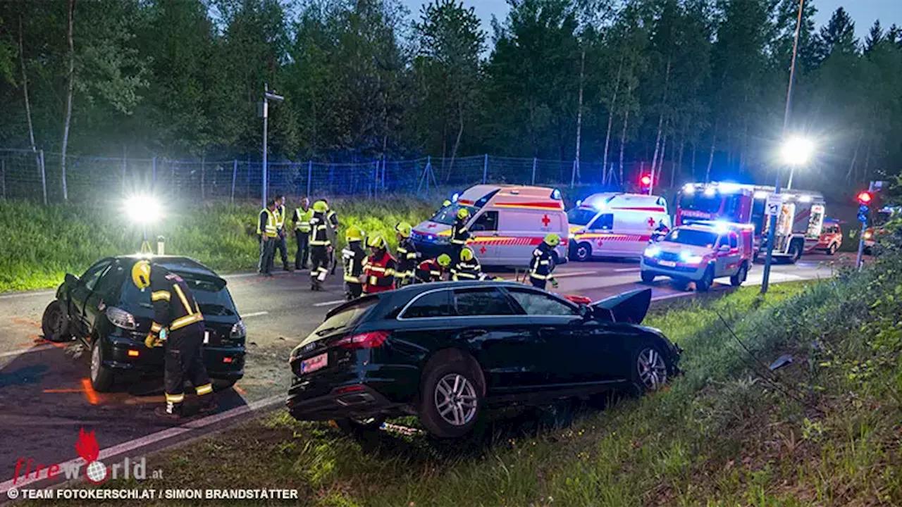 Schwerer Verkehrsunfall auf der L1423 in Perg