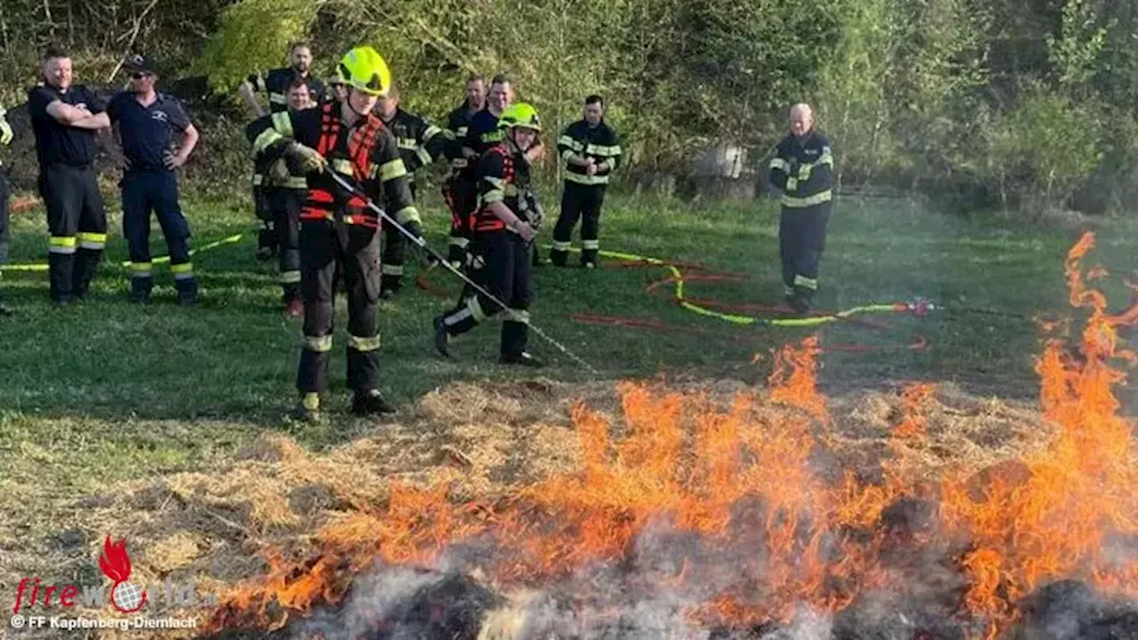 Stmk: Fortbildung zum Thema Wald- und Vegetationsbrandbekämpfung des Waldbrandzuges der KHD-Bereitschaft Bruck an der Mur