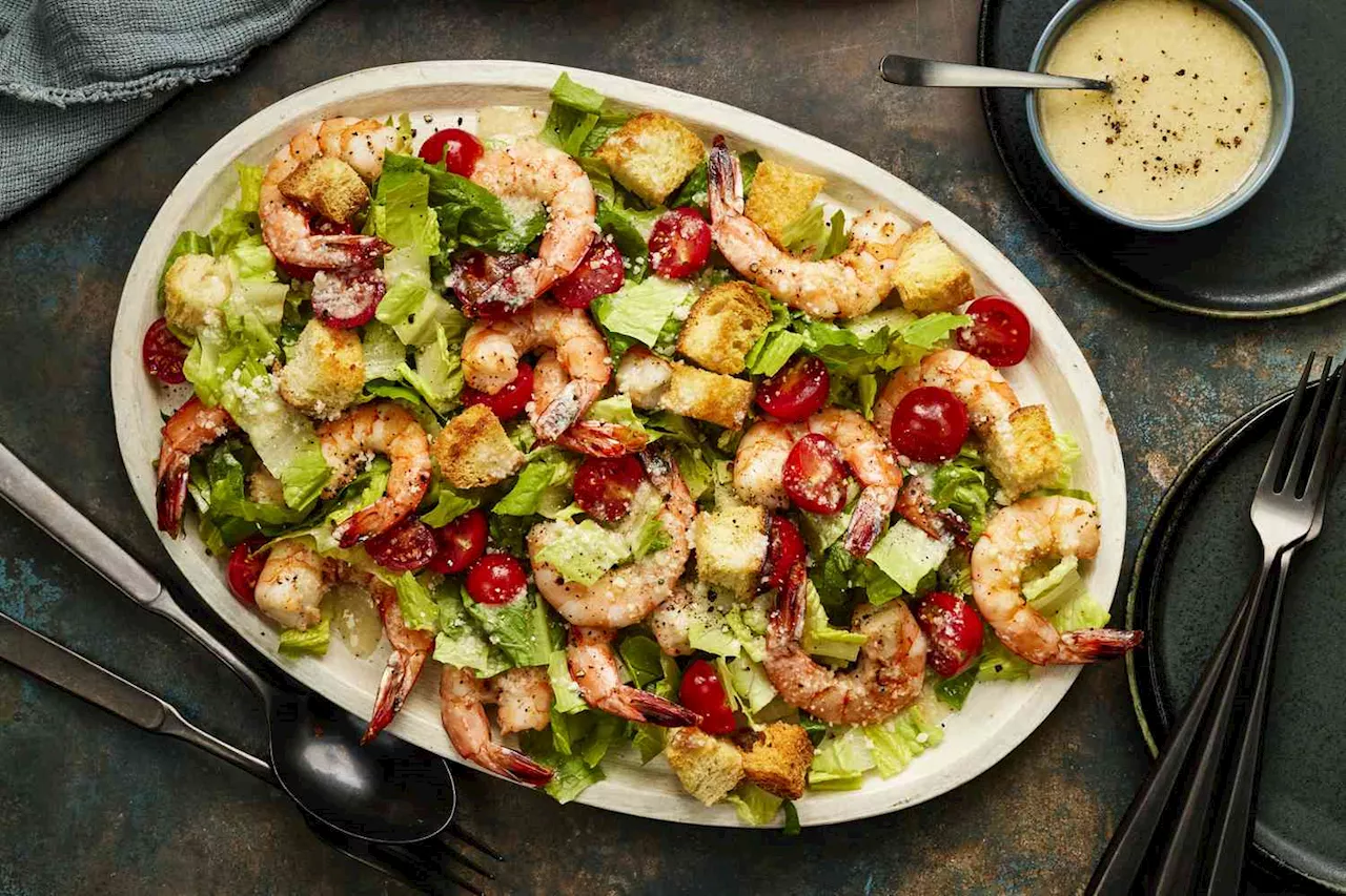 Caesar Salad with Shrimp