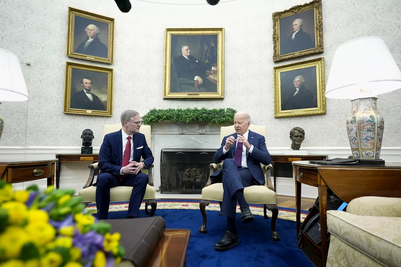 Biden hosts Czech leader at White House to promote Ukraine aid amid holdup in Congress