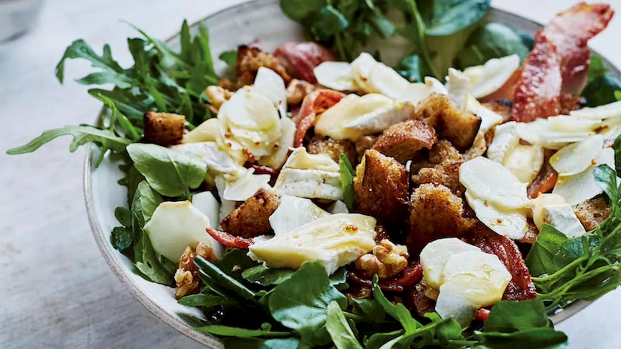 Goat's Cheese Salad with Sourdough Croutons