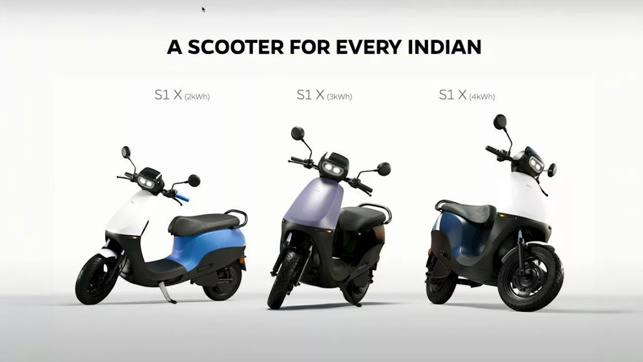 Ola का S1x Electric Scooter हुआ सस्‍ता, जानें किस स्‍कूटर की क्‍या है नई कीमत