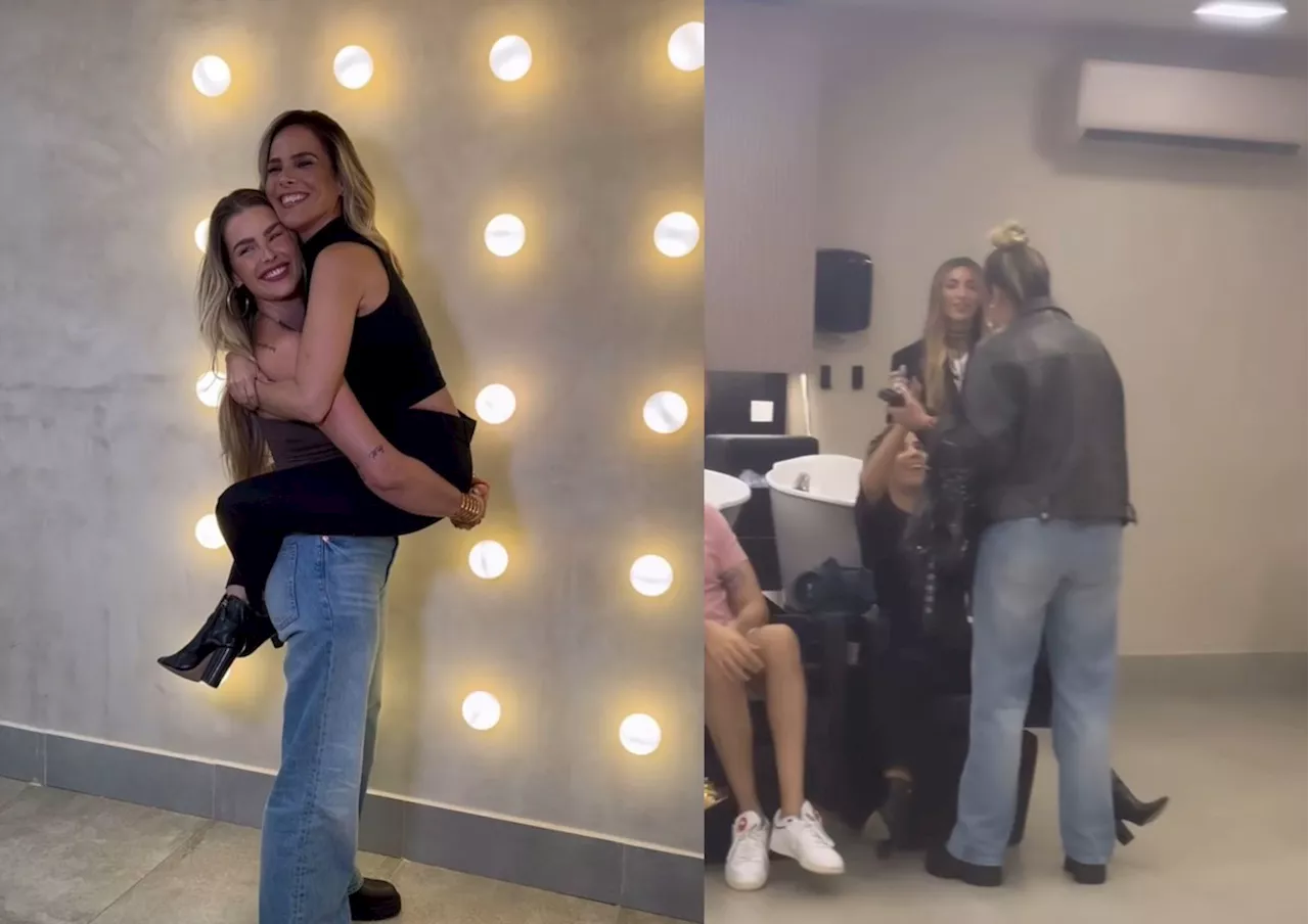 Na véspera da final do 'BBB 24', Yasmin mostra encontro com Wanessa em salão de beleza