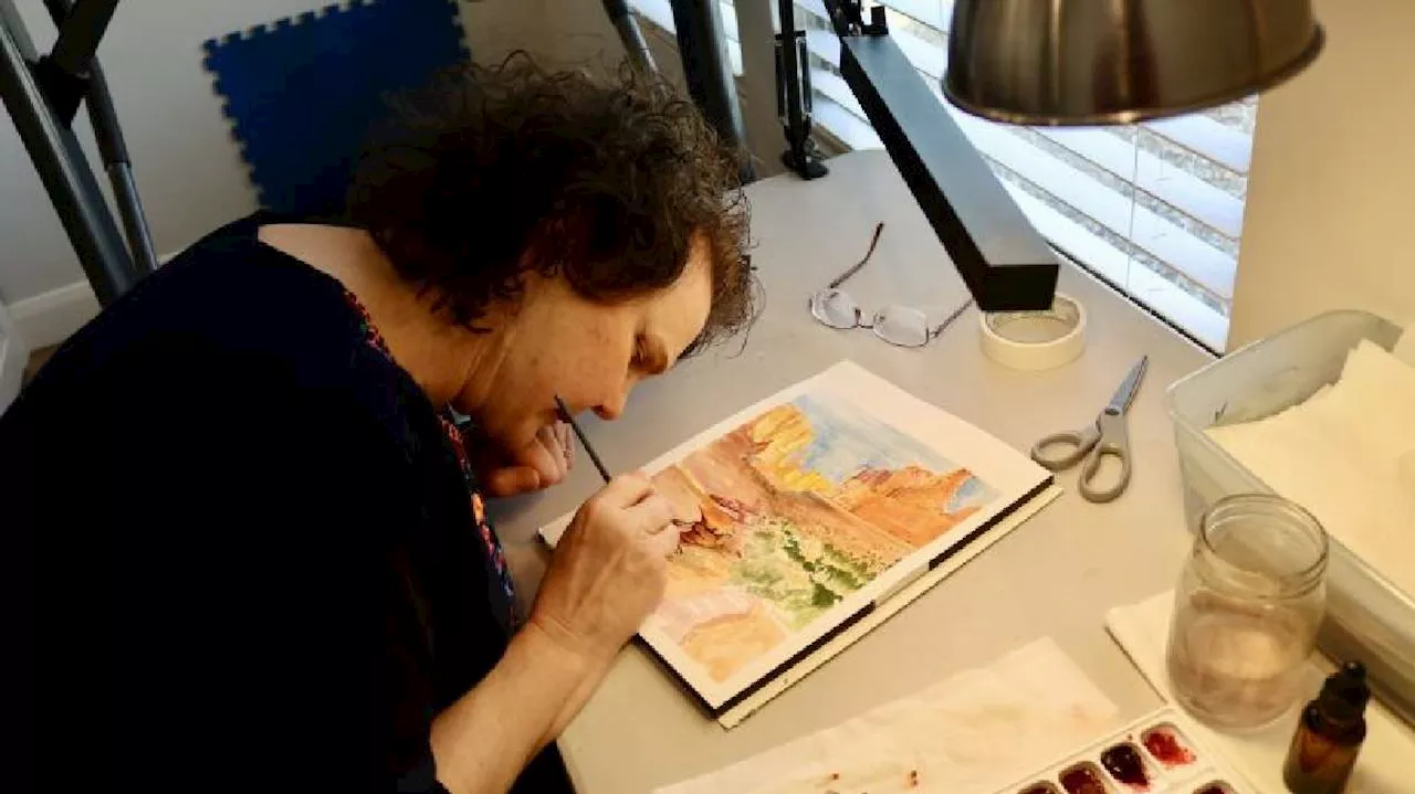 Breaking barriers with brushstrokes: This southern Utah artist is legally blind