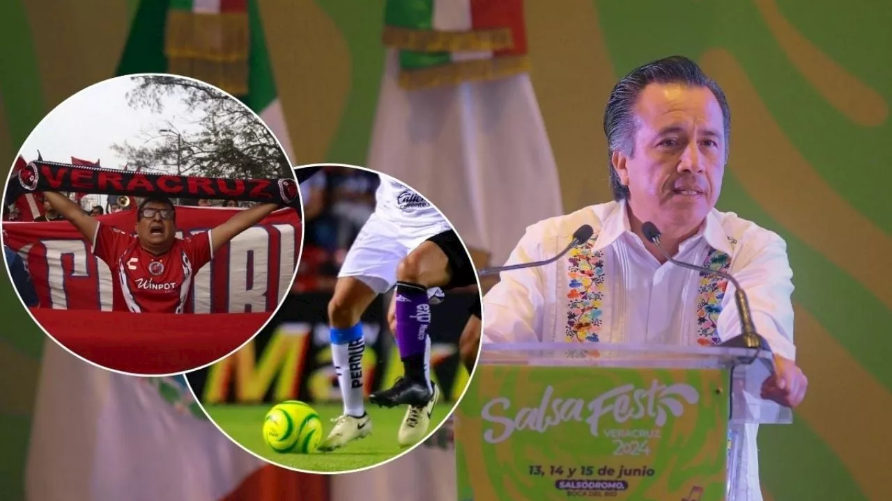 Cuitláhuac García sobre fecha de regreso de fútbol a Veracruz: la definirá respuesta de empresario