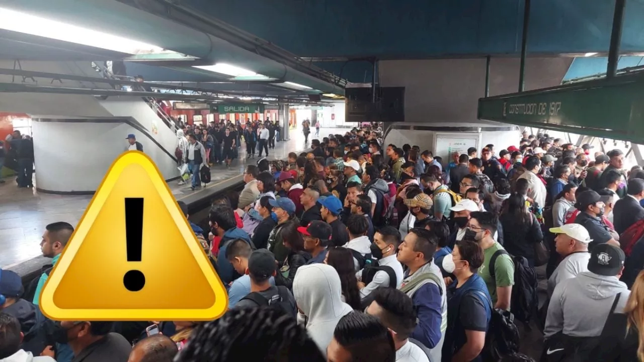 Metro CDMX: Caos en estas estaciones del Metro provocan retrasos