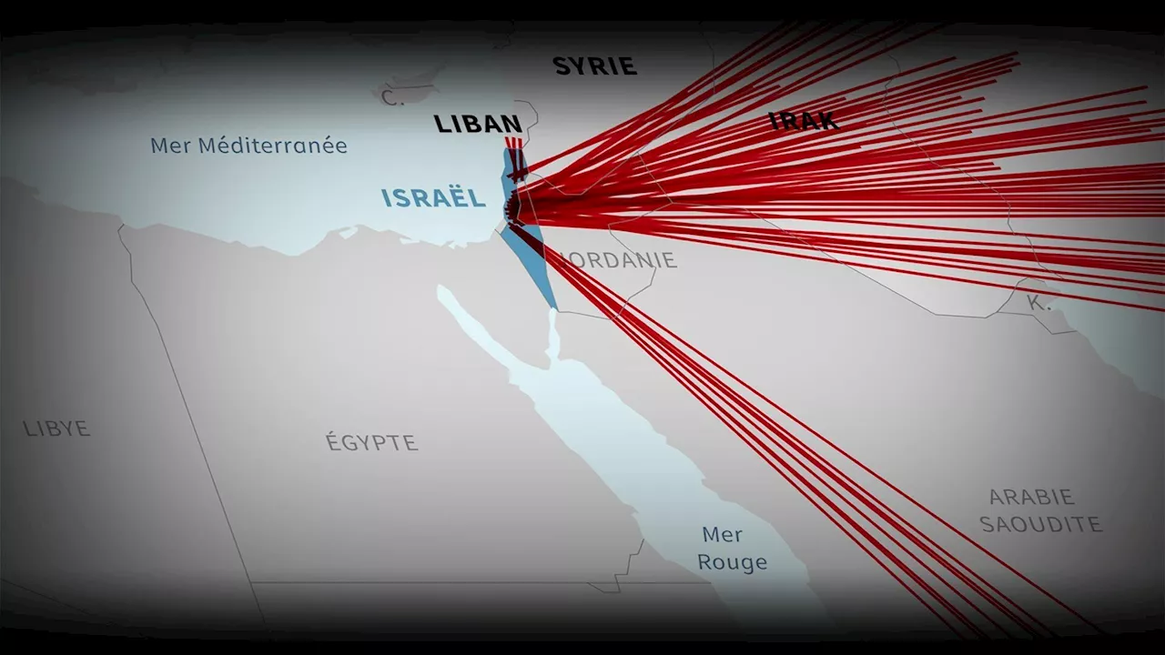 Attaques Iran-Israël : comprendre l'offensive de Téhéran sur l'État hébreu grâce aux cartes