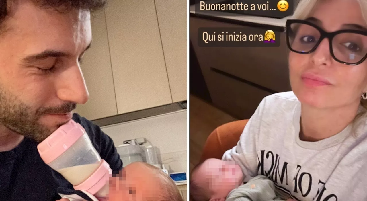 La vita con due gemelline appena nate: notti in bianco per Veronica e Andreas