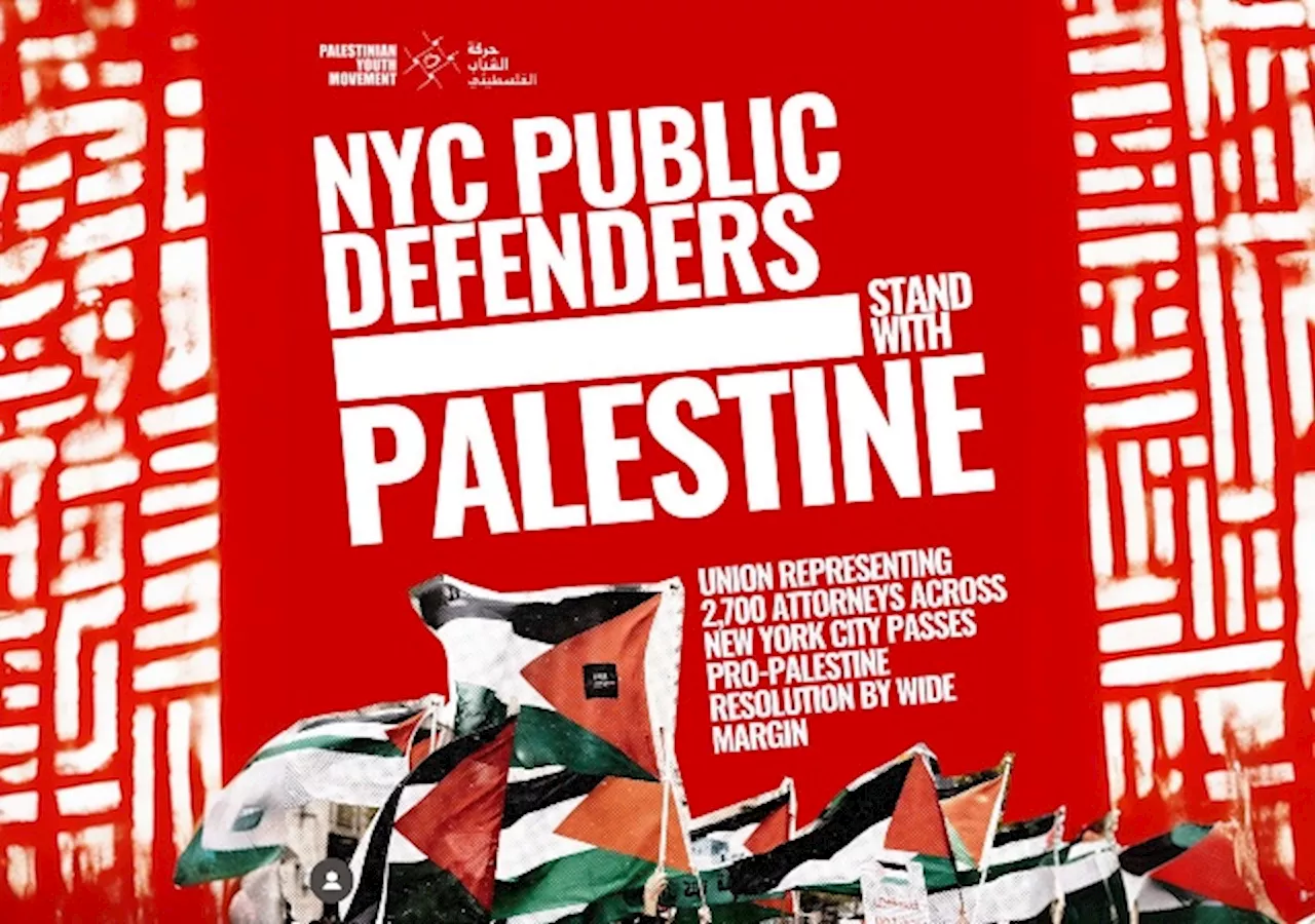 NYC Jewish Public Defenders Sue Over Union’s Pro-Hamas Activism