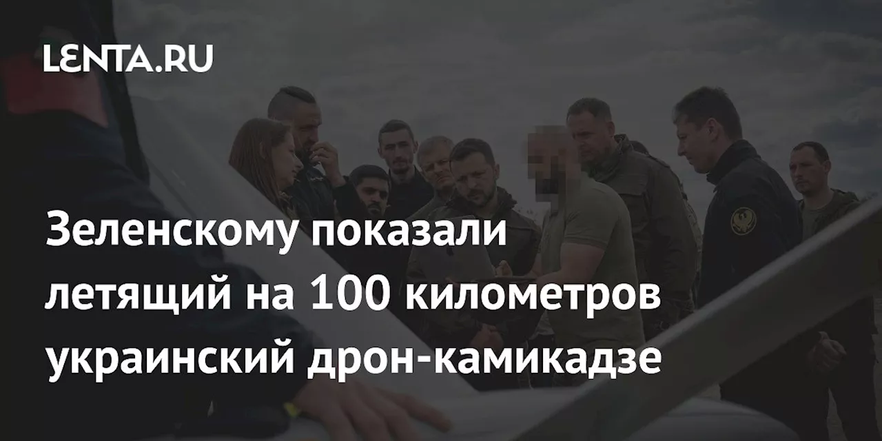 Зеленскому показали летящий на 100 километров украинский дрон-камикадзе