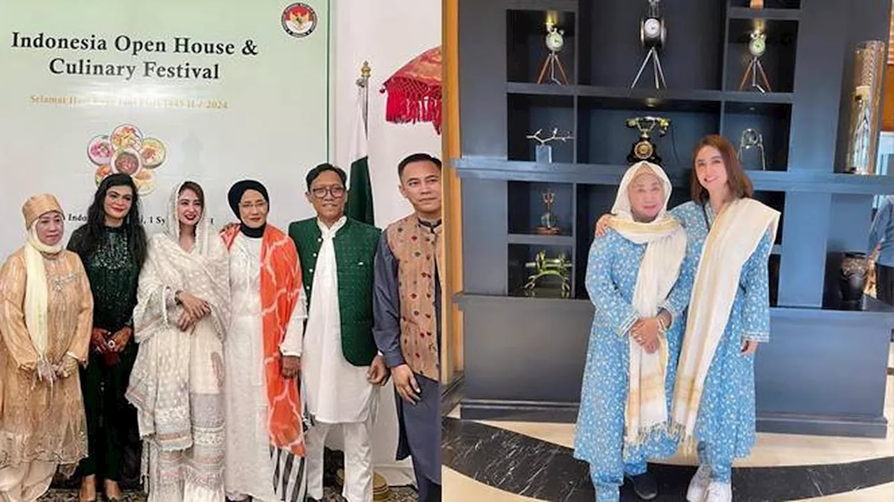 7 Potret Dewi Perssik Rayakan Lebaran di Karachi, Pakistan Bersama Kekasih