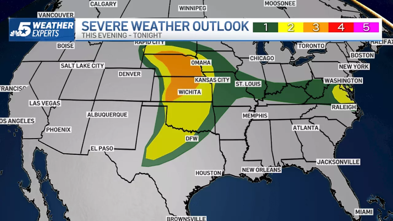 Severe Storm System Threatens Central and Southern Plains