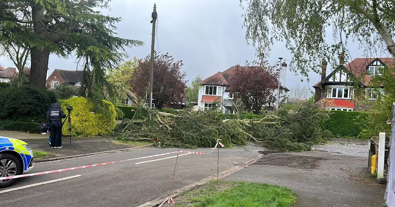 Freak Weather Event Damages Homes in West Bridgford