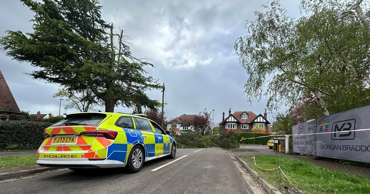 Possible Tornado Causes Damage in Nottinghamshire