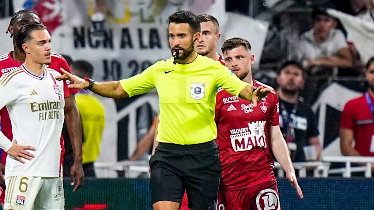 OL-Brest: le patron des arbitres reconnait plusieurs erreurs majeures