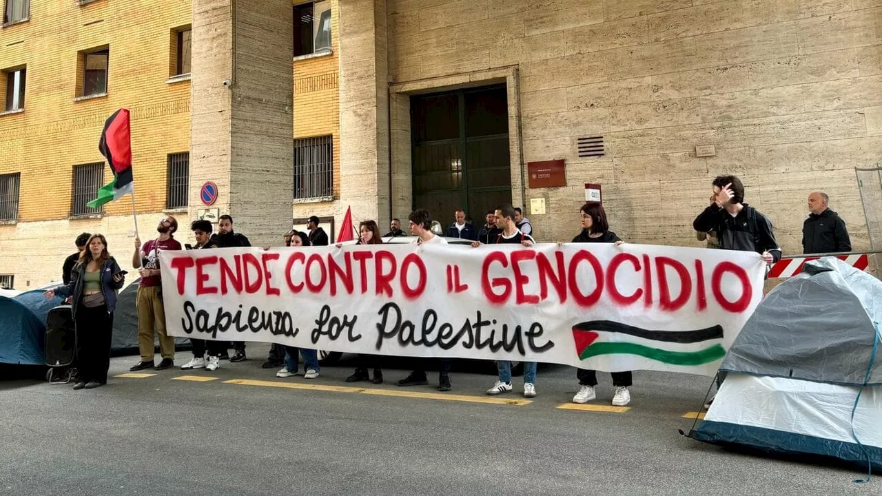 Dalla lotta contro il caro-affitti a quella per la Palestina: alla Sapienza tornano le tende