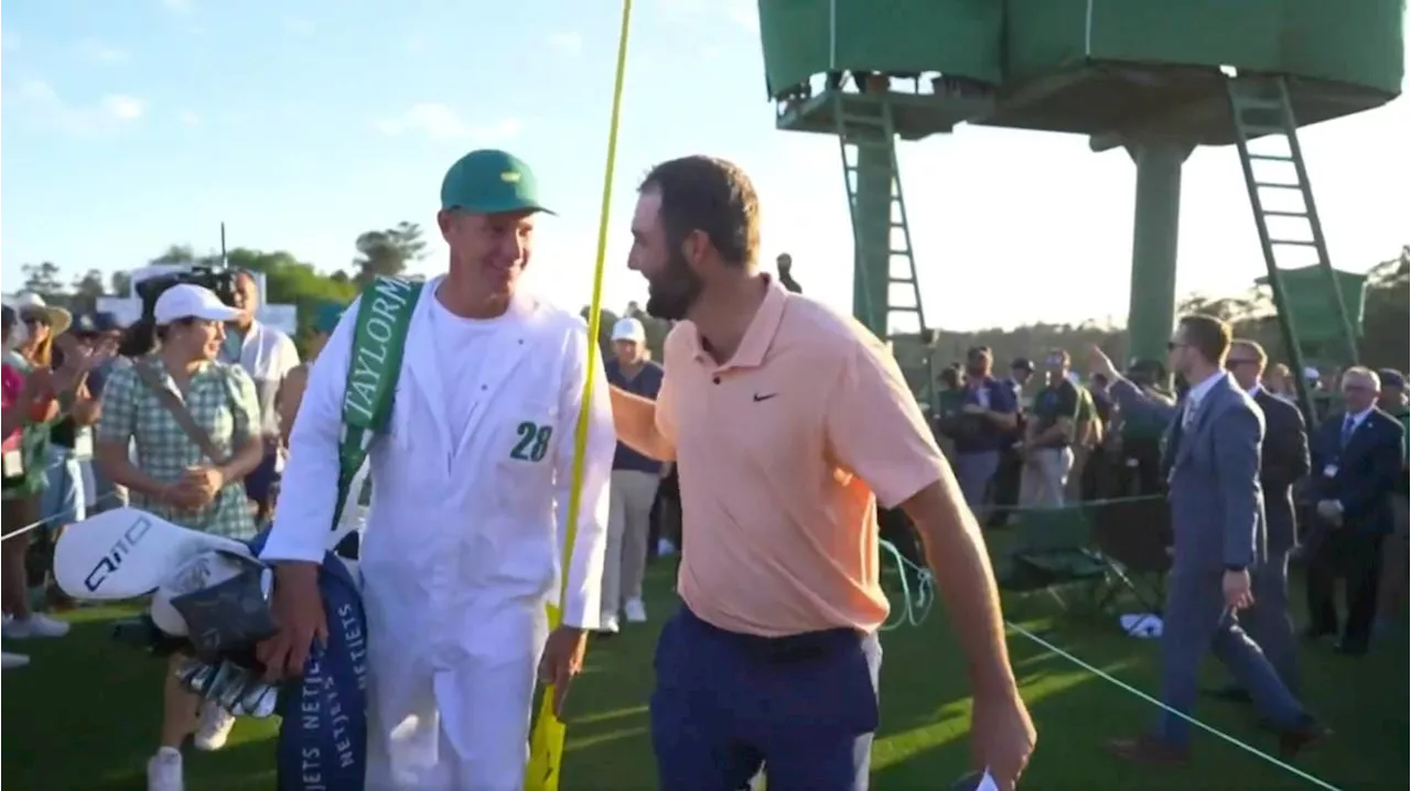 Scottie Scheffler Made an Awesome Gesture to His Caddie After Winning Second Career Masters