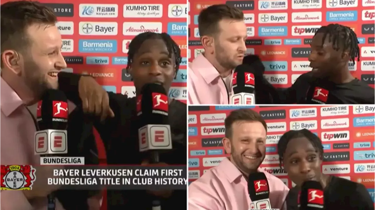 Jeremie Frimpong’s interview goes viral after Bayer Leverkusen’s Bundesliga triumph