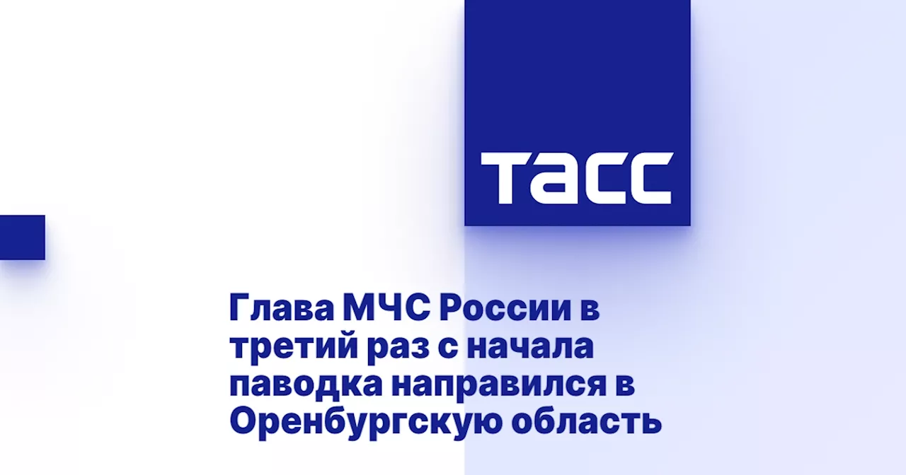 Глава МЧС России в третий раз с начала паводка направился в Оренбургскую область