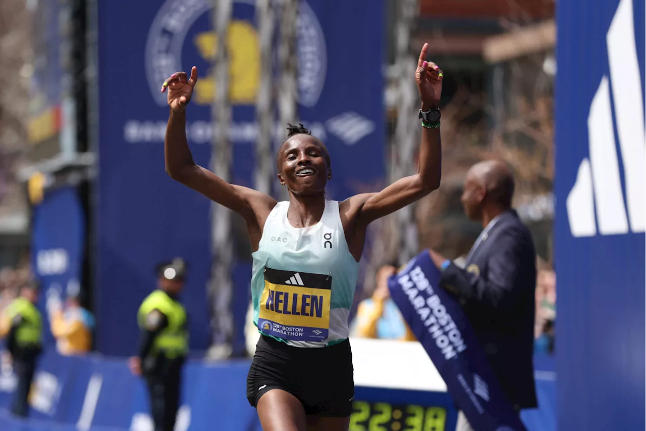 Boston Marathon offers mid-race drama, an upset and 16-strong suspense in the women’s race