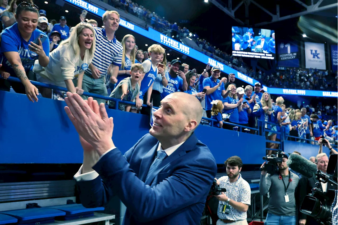 Mark Pope makes believers out of Kentucky fans in rousing Rupp Arena introduction